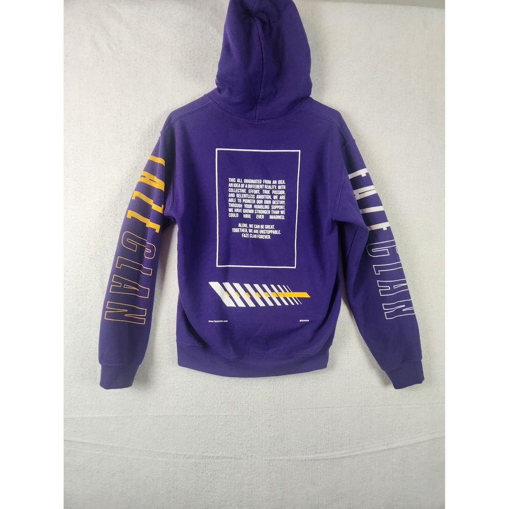 FaZe Clan Faze‎ Up Purple Hoodie Sweatshirt Size S - Picture 12 of 14